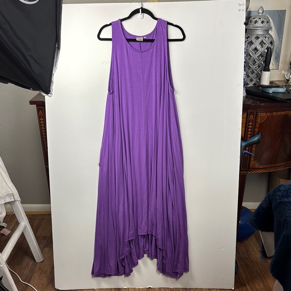 Fashion apparel & Accessories PRELOVED OSFM Purple Sleeveless Maxi Dress